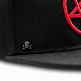 Gorra Plana Pentagrama Rojo