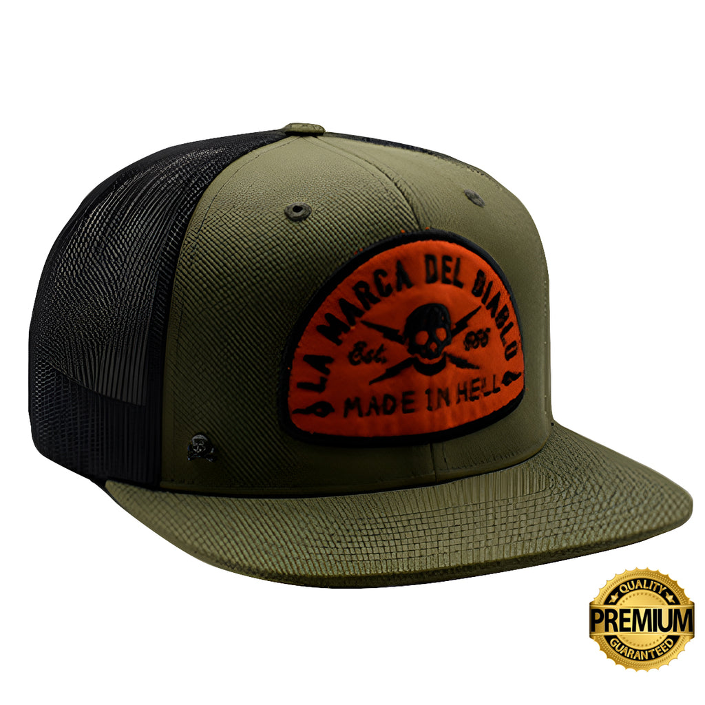 Gorra Apocalipsis Green Negro / Verde Snapback / King Monster