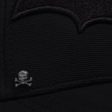 Gorra Baseball Flex Logo Arkham Negro
