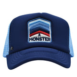 Gorras Trucker Monster Retro blue 70’s