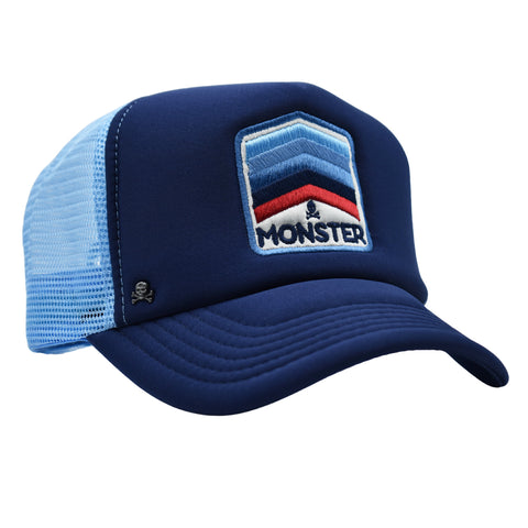 Gorras Trucker Monster Retro blue 70’s